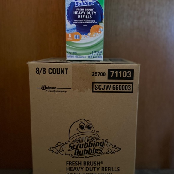 New Scrubbing Bubbles Heavy Duty Refills Fresh Brush Toilet Cleaning System, 8ct - Picture 2 of 2